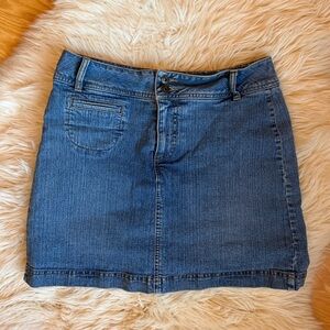 St. John's Bay Blue Jeans Classic Denim Skort